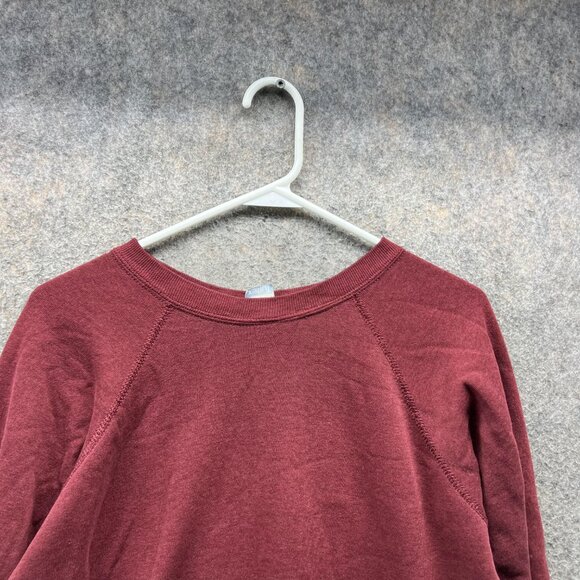 Harvard Sweater Women Medium Burgundy Pullover Crewneck Tuliex Vintage 80s - Picture 4 of 13